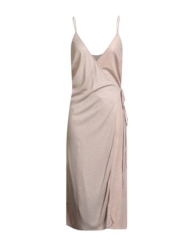 Majestic Filatures Woman Midi Dress Blush Size 1 Viscose, Elastane In Pink