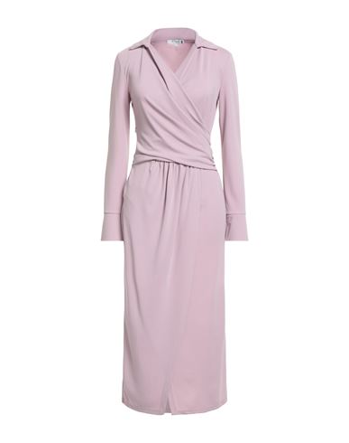 Please Woman Midi Dress Light Pink Size S Polyester, Elastane In Pink