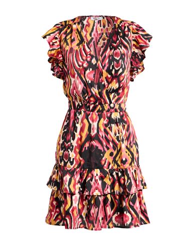 Morgan De Toi Woman Mini Dress Magenta Size 8 Polyester In Multi