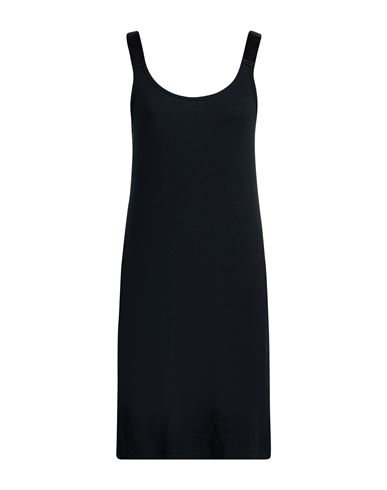 Helmut Lang Woman Mini Dress Black Size L Modal, Elastane In Black