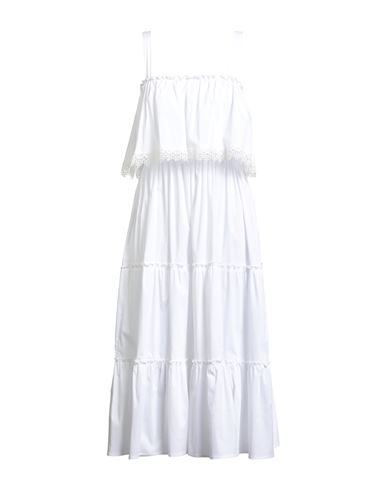 Vestido midi Mujer Blanco 40 Mujer