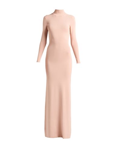 Elisabetta Franchi Woman Maxi Dress Blush Size 4 Viscose, Polyamide, Elastane In Gold