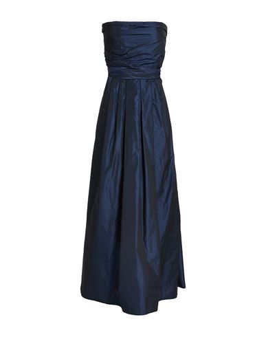 Caractere Caractère Woman Maxi Dress Navy Size 8 Polyester In Blue