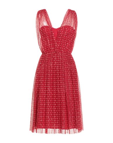 Elisabetta Franchi Woman Midi Dress Red Size 4 Polyester In Red