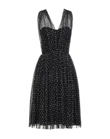 Elisabetta Franchi Woman Midi Dress Black Size 6 Polyester In Black