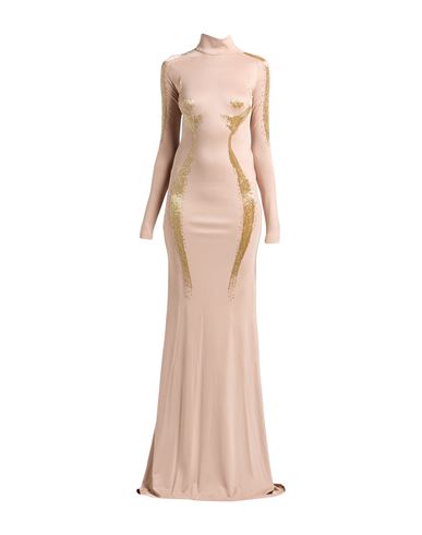Elisabetta Franchi Woman Maxi Dress Blush Size 6 Viscose, Elastane, Glass In Pink