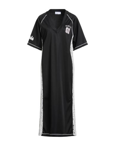 Gaelle Paris Gaëlle Paris Woman Maxi Dress Black Size 1 Polyester, Polyamide, Elastane In Multi