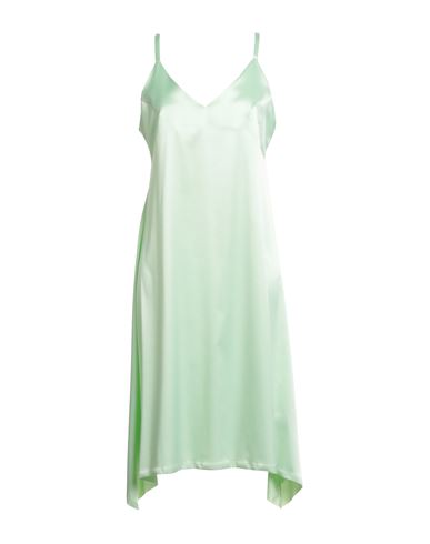 Rrd Woman Midi Dress Light Green Size 6 Polyester, Elastane In Multi
