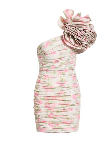 Moschino Couture Woman Mini Dress Cream Size 10 Polyester In Multi