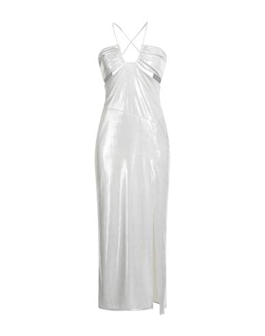 Patrizia Pepe Woman Midi Dress Light Grey Size 2 Polyester, Elastane In White