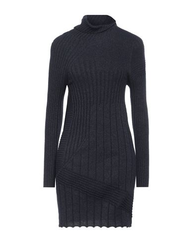 Lamberto Losani Woman Mini Dress Midnight Blue Size 6 Merino Wool, Cashmere, Polyamide, Metallic Fib In Blue