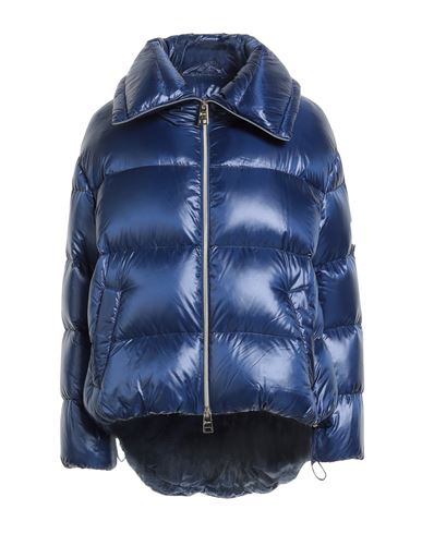 Herno Woman Puffer Bright Blue Size 6 Polyamide In Blue