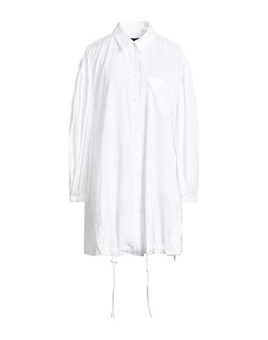 Simone Rocha Woman Mini Dress White Size 10 Cotton, Polyester, Zinc