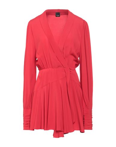 Pinko Woman Mini Dress Red Size 10 Acetate, Silk In Red
