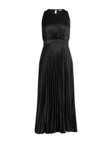 Sandro Woman Midi Dress Black Size 10 Polyester In Black