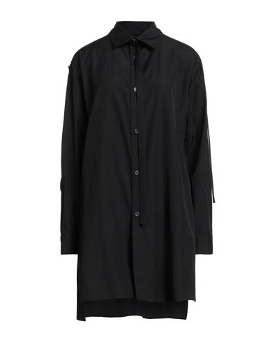 Y's Yohji Yamamoto Woman Shirt Black Size 2 Cotton In Black