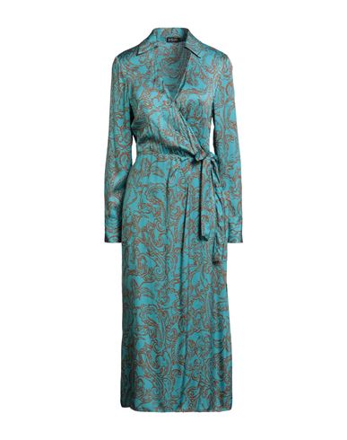 Liu •jo Woman Midi Dress Deep Teal Size 4 Viscose In Green