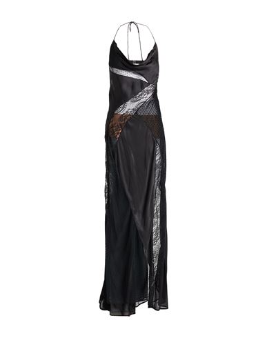 Pinko Woman Maxi Dress Black Size 2 Lyocell, Viscose, Polyester, Nylon In Black