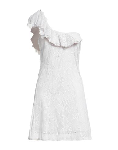 The Kooples Peter Doherty Woman Mini Dress Light Grey Size 10 Wool, Polyamide In Gray