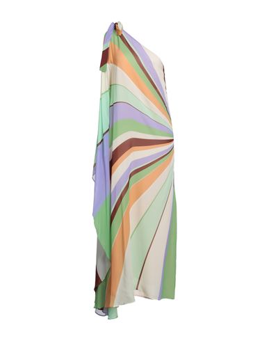 Clips Woman Maxi Dress Green Size 16 Viscose In Green