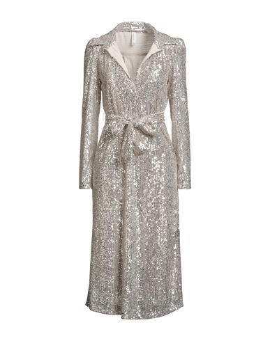Tensione In Woman Midi Dress Ivory Size M Polyester In Nude