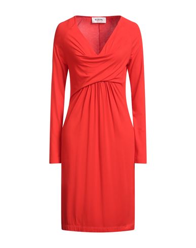 Blugirl Woman Midi Dress Coral Size S Viscose, Elastane In Red