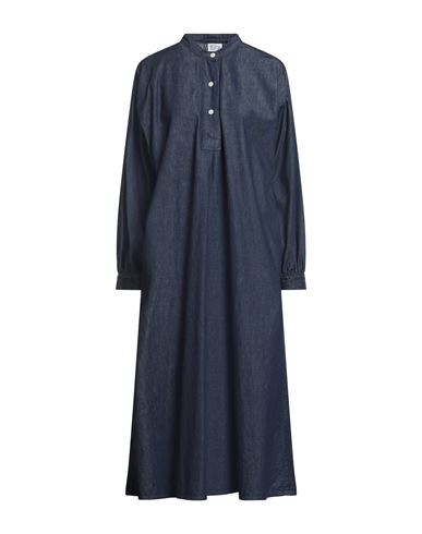 Orslow Woman Midi Dress Blue Size Onesize Cotton In Blue