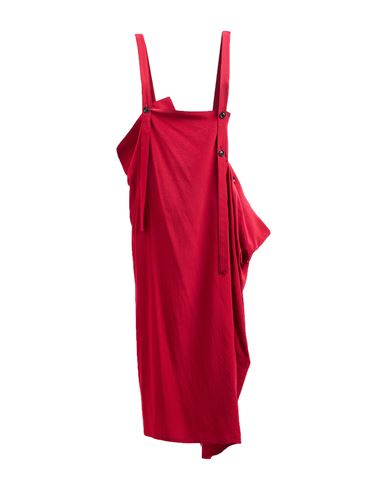 Y's Yohji Yamamoto Woman Midi Dress Red Size 1 Triacetate, Polyester In Red