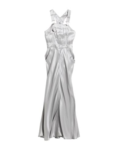 Moschino Jeans Woman Overalls Grey Size 6 Polyester, Silk In Gray