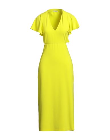 Patrizia Pepe Woman Midi Dress Lime Green Size 4 Polyester, Elastane In Green