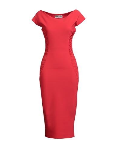 Chiara Boni La Petite Robe Woman Midi Dress Red Size 10 Polyamide, Elastane In Red