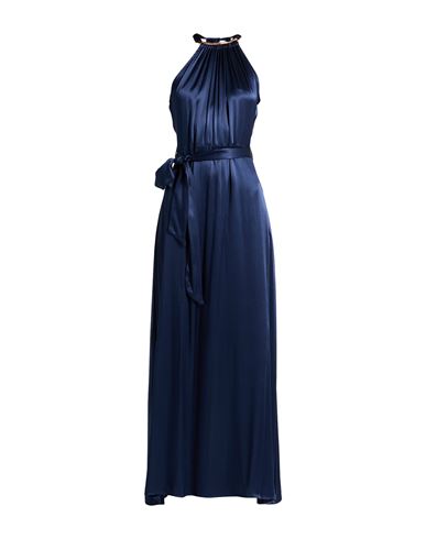 Rebel Queen By Liu •jo Woman Maxi Dress Blue Size L Viscose In Blue