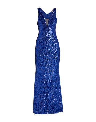 Elisabetta Dori Woman Maxi Dress Blue Size 8 Polyester, Elastane In Blue