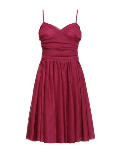 Rebel Queen By Liu •jo Woman Mini Dress Garnet Size M Polyester In Red