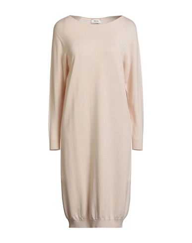Dixie Woman Midi Dress Beige Size M Merino Wool In Neutral