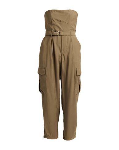 Dixie Woman Jumpsuit Military Green Size Xs Viscose, Polyester In Green