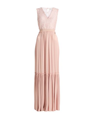 Rebel Queen By Liu •jo Woman Maxi Dress Pink Size 8 Polyester, Viscose In Pink