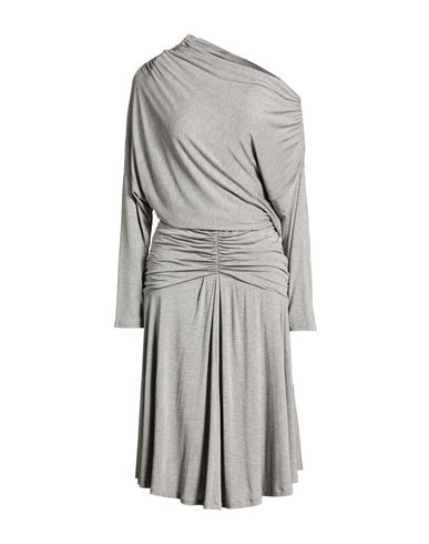Pinko Woman Midi Dress Light Grey Size S Modal, Elastane In Gray