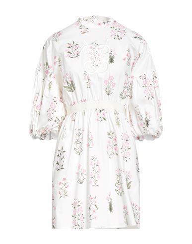 Giambattista Valli Woman Mini Dress White Size 4 Cotton In Neutral