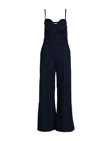 Vicolo Woman Jumpsuit Midnight Blue Size S Polyester, Viscose, Elastane In Blue
