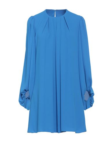 Alice Miller Woman Mini Dress Bright Blue Size 4 Polyester In Blue