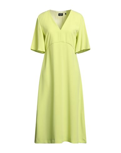 Emme By Marella Woman Midi Dress Lime Green Size 10 Polyester In Green