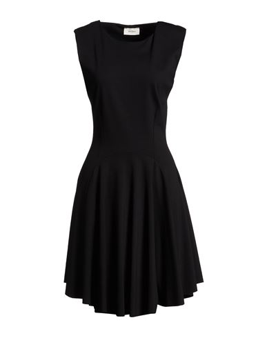 Vicolo Woman Midi Dress Black Size M Viscose, Polyamide, Elastane In Black