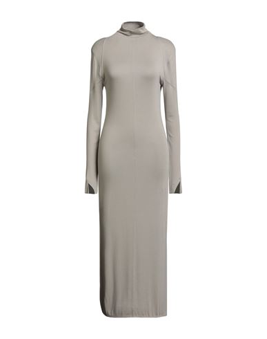 Thom Krom Woman Maxi Dress Grey Size M Viscose, Elastane In Neutral