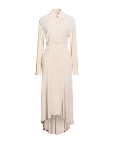 Patrizia Pepe Woman Maxi Dress Apricot Size 4 Viscose In Orange
