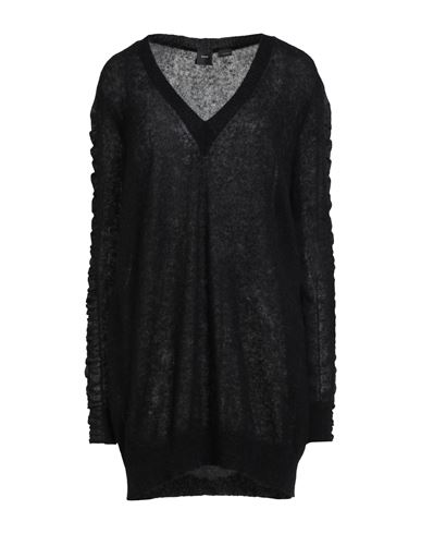 Pinko Woman Mini Dress Black Size S Alpaca Wool, Polyamide, Wool, Polyester In Black