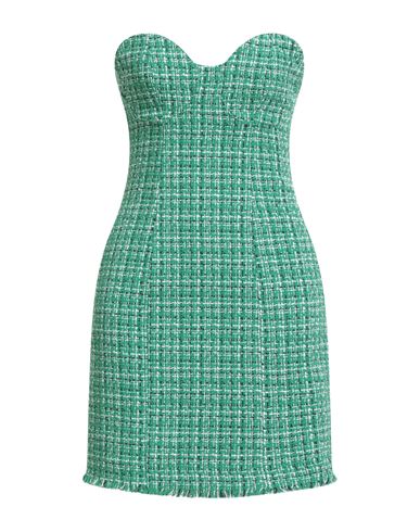 Liu •jo Woman Mini Dress Green Size 10 Cotton, Polyester, Elastane In Green