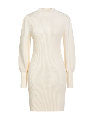 Only Woman Mini Dress Ivory Size L Viscose, Nylon, Polyester In White