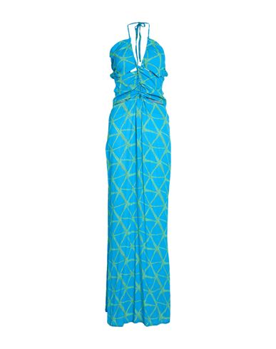 Jijil Woman Maxi Dress Azure Size 6 Viscose In Blue