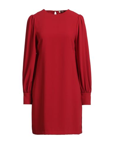 Rebel Queen By Liu •jo Woman Mini Dress Red Size S Polyester In Animal Print